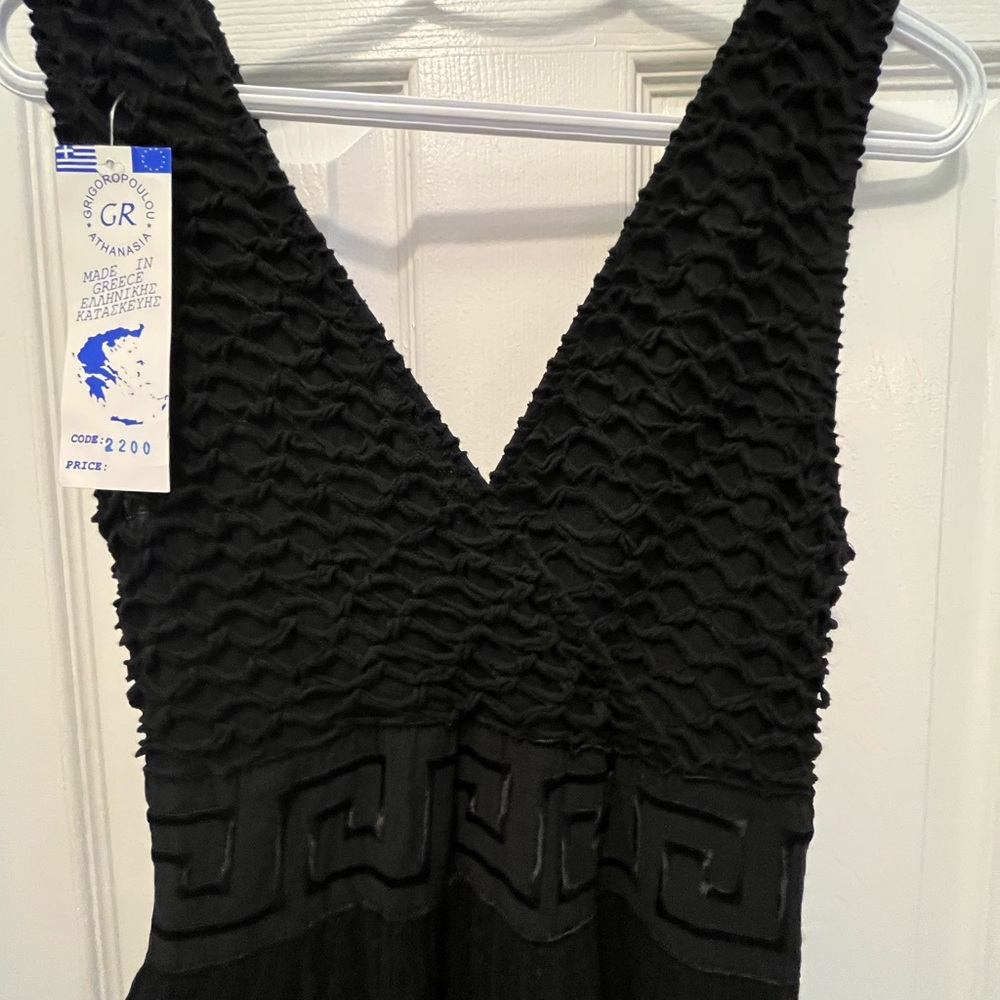 NWT Elegant Black Maxi Dress from Greece 🇬🇷